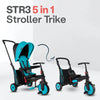 folding pushchair trike blue